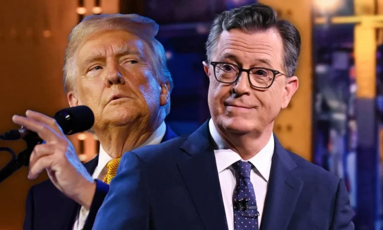 Donald Trump Celebrates Stephen Colbert's Last 'Late Show' On CBS