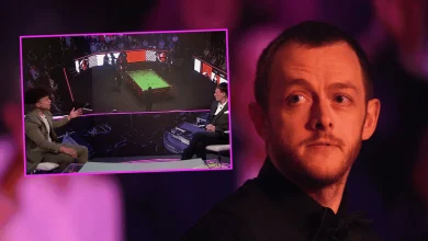 Drama as bizarre incident halts Mark Allen-Wu Yize tie in shades of 1986 at World Snooker Championship