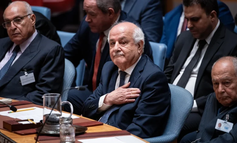 Drop bid for senior U.N. post or lose visas, U.S. tells Palestinians : NPR