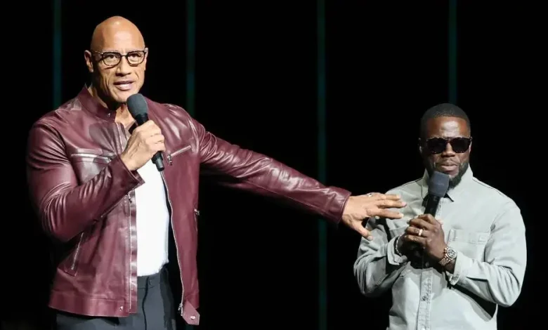 Dwayne Johnson Gives Raunchy Netflix Roast of Kevin Hart and Hits on His Wife: She Deserves ‘An Academy Award for Pretending She Likes to F— You’