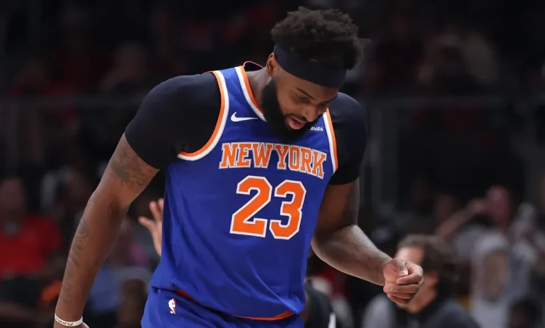 Dyson Daniels, Mitchell Robinson ejected for confrontation as Knicks embarrass Hawks