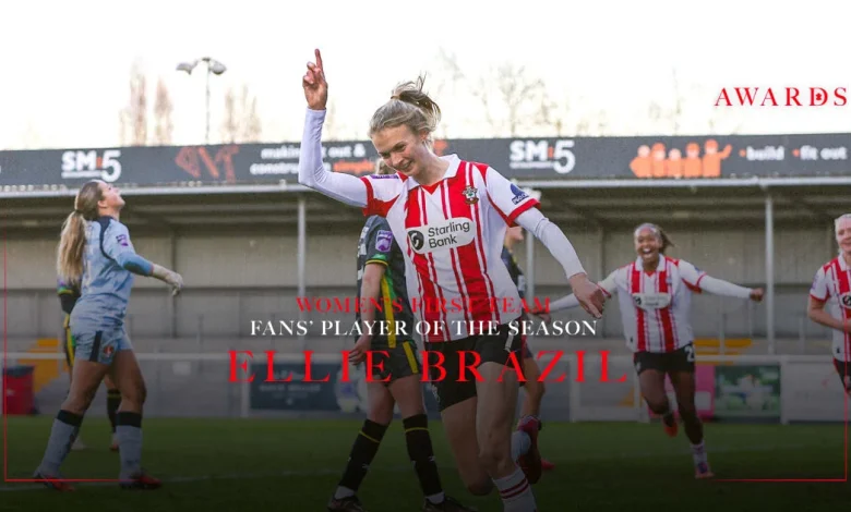 Ellie Brazil wins Women's Fans' Player of the Season