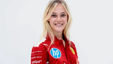 Ferrari F1 Academy driver Alba Larsen unveils eye-catching special helmet for Canadian GP weekend