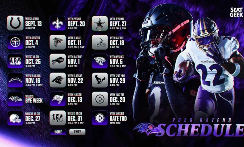 Five Takeaways From Ravens’ 2026 Schedule