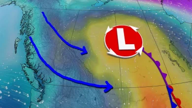 Fleeting warmth in Alberta to give way to cooldown, winds, even snow