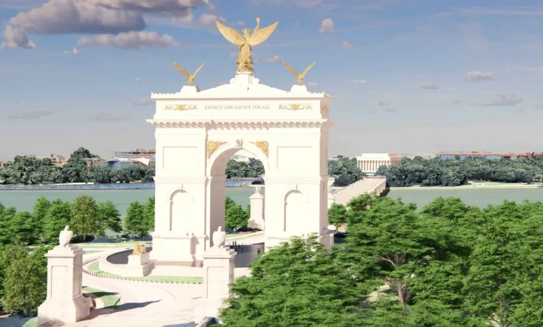 For a group of Vietnam vets, opposing Trump's arch is about being "loyal to the country"