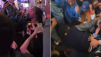 Former NBA Star J.R. Smith Gets Knocked to the Ground by Raging Knicks Fans After Playoff Win
