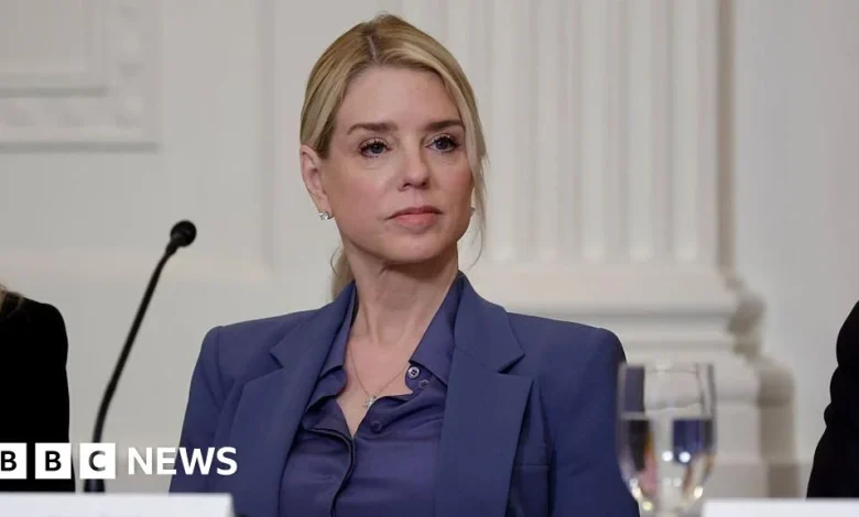 Former US attorney general Pam Bondi testifies in congressional Epstein probe