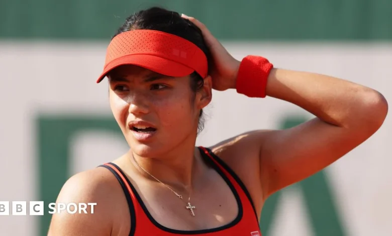 French Open 2026 results: Emma Raducanu beaten by Solana Sierra in first round