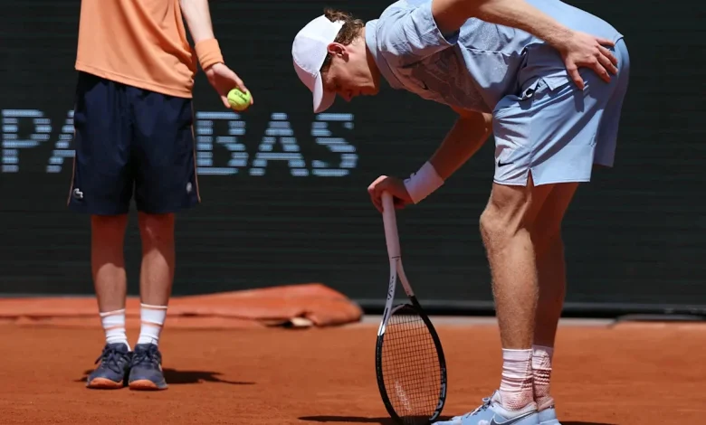 French Open: Jannik Sinner upset by Juan Manuel Cerundolo after being granted controversial cramping timeout