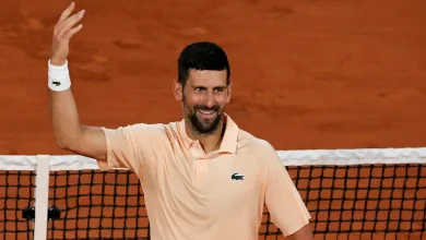 French Open: Novak Djokovic rallies past Giovanni Mpetshi Perricard after dropping first set, makes Grand Slam history