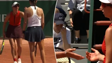 French Open match gets heated after player storms over to opponent's side of court