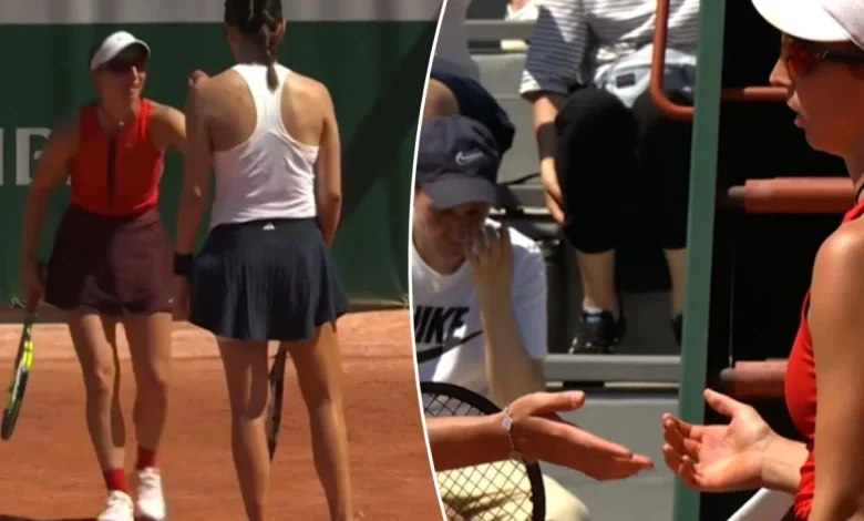 French Open match gets heated after player storms over to opponent's side of court