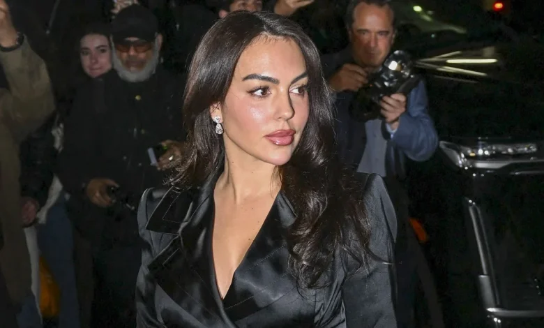 Georgina Rodríguez steps out in black sheer look and diamonds ahead of Met Gala