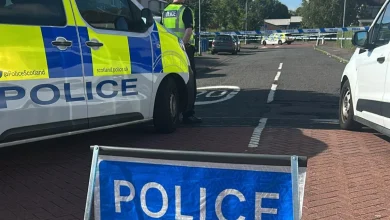 Glasgow road cordoned off for over 10 hours as man raced to hospital