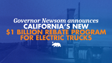 Governor Newsom announces California’s new $1 billion rebate program for electric trucks, as Trump cedes global clean vehicle market to China