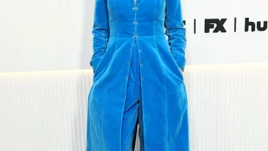 Grace Gummer In Cerulean Blue Colleen Allen For 'Love Story'