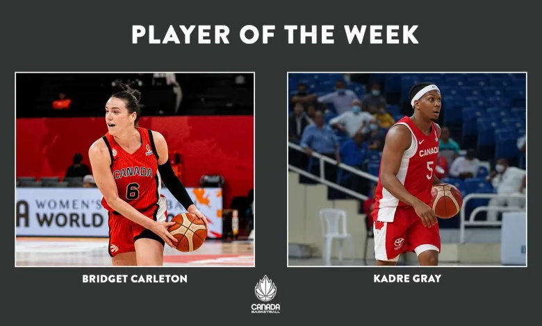 Gray, Carleton named Players of the Week