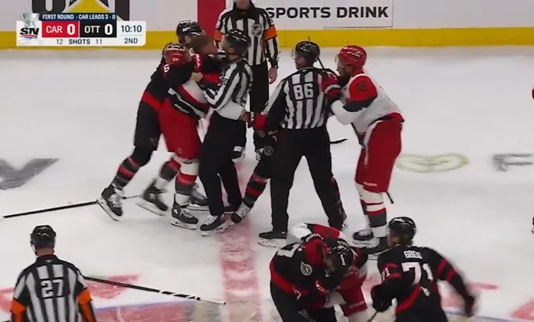 Greig suspended 2 regular-season games for actions in Senators game