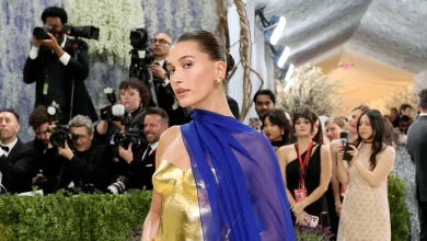 Hailey Bieber Is a Greek Goddess in Solid Gold at the 2026 Met Gala