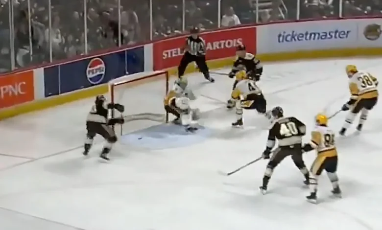 Hershey Bears eliminated from playoffs after dramatic 10-second sequence sees Andrew Cristall miss empty net and Penguins score game-winning shorthanded goal