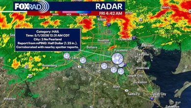 Houston weather forecast: Flood Watch Friday amid storms, rain, hail; live radar