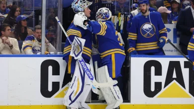 How do the Sabres navigate their goaltending carousel for next season?