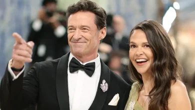 Hugh Jackman and Sutton Foster cozy up for Met Gala debut