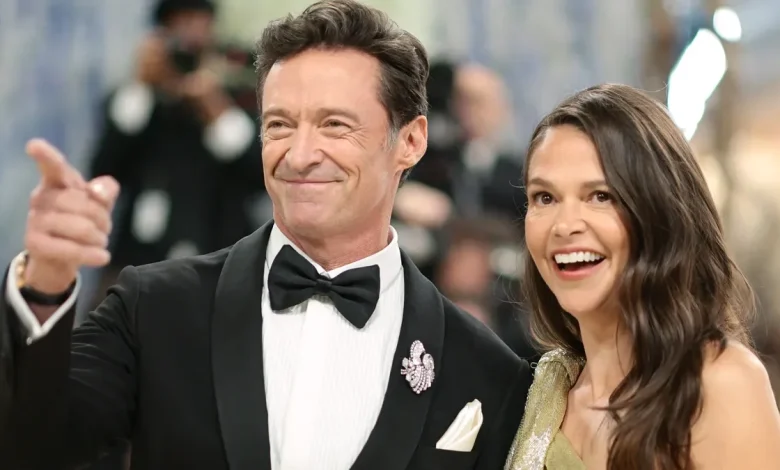 Hugh Jackman and Sutton Foster cozy up for Met Gala debut