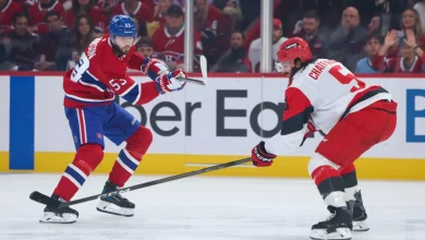 Hurricanes 2 – Canadien 2 (2e période) | Moins de deux minutes à jouer en deuxième période