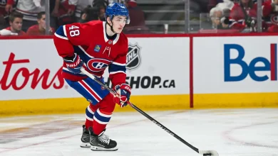 Hutson owns turnover that led to Game 3 OT loss for Canadiens
