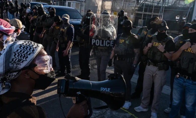 ICE Agents to Leave Site of Volatile Protests at Detention Center