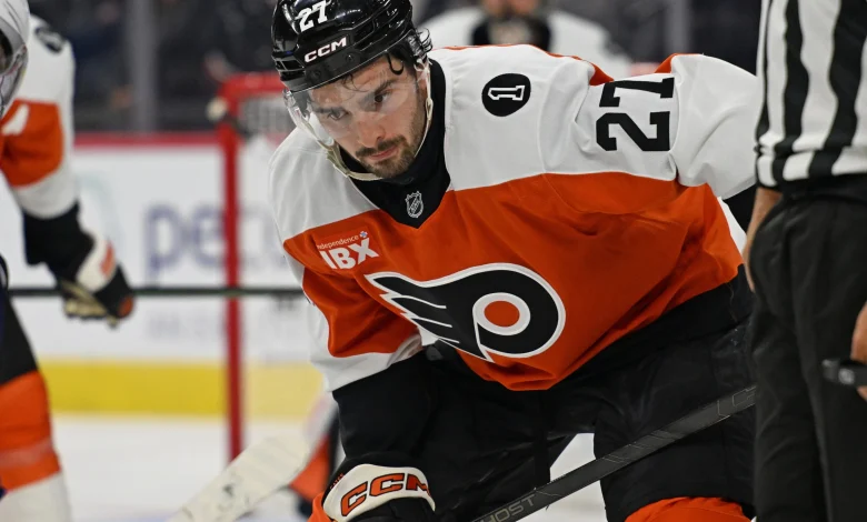 Injury to Noah Cates forces Flyers into major lineup adjustment