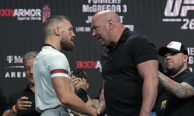 Irate Dana White Pushes Back on Conor McGregor-Max Holloway UFC Booking vs. MVP Card