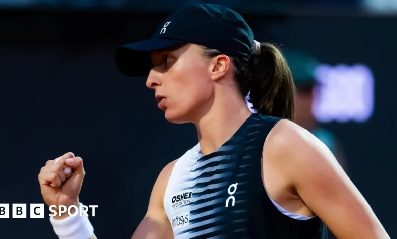 Italian Open: Iga Swiatek sets up Naomi Osaka meeting