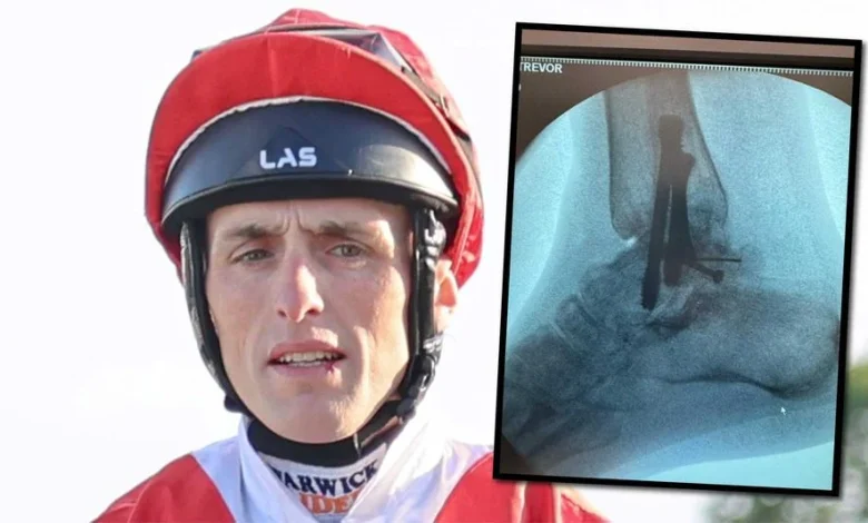 'It'll be at least four months before I can walk properly' - but jockey determined to return despite third gruelling ankle surgery