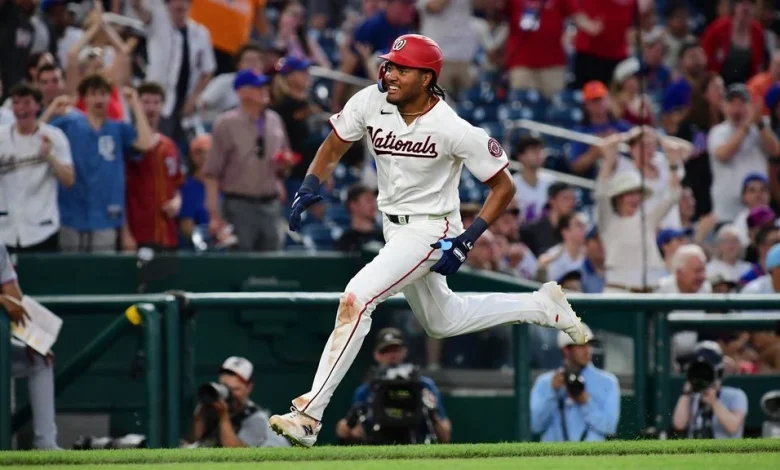 James Wood hits first inside-the-park grand slam since 2022