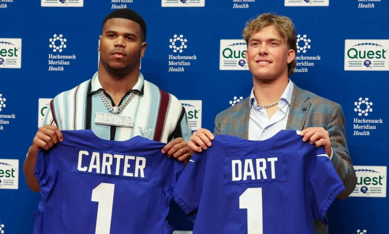 Jaxson Dart-Abdul Carter drama will take center stage when Giants OTAs resume