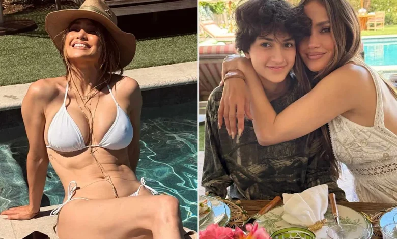 Jennifer Lopez Marks Memorial Day in White Bikini with Family Sing-Along Alongside Kids Max and Emme