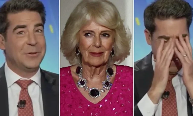 Jesse Watters Escorted Away From Queen Camilla After Gun Joke