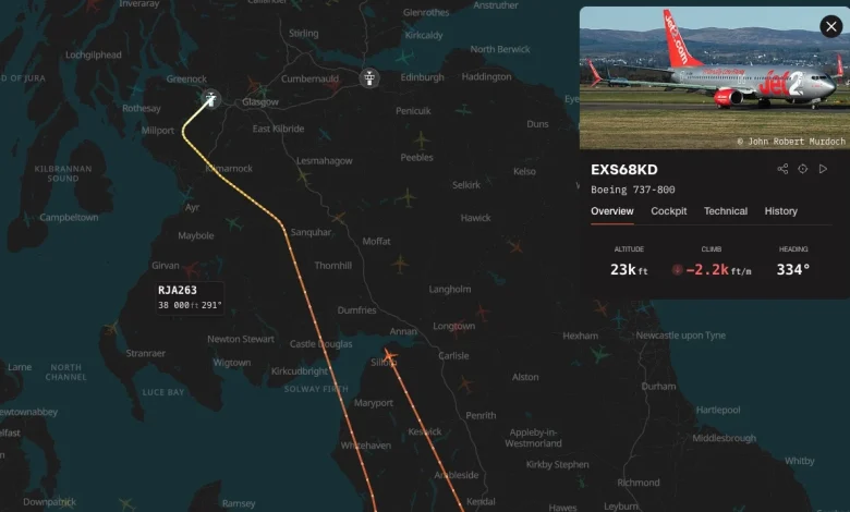 Jet2 flight LS190 is declaring an emergency on approach to Glasgow
