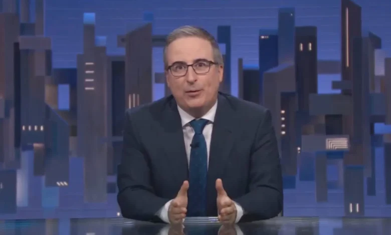 John Oliver Fires Off CBS Burn in Shout Out to Colbert