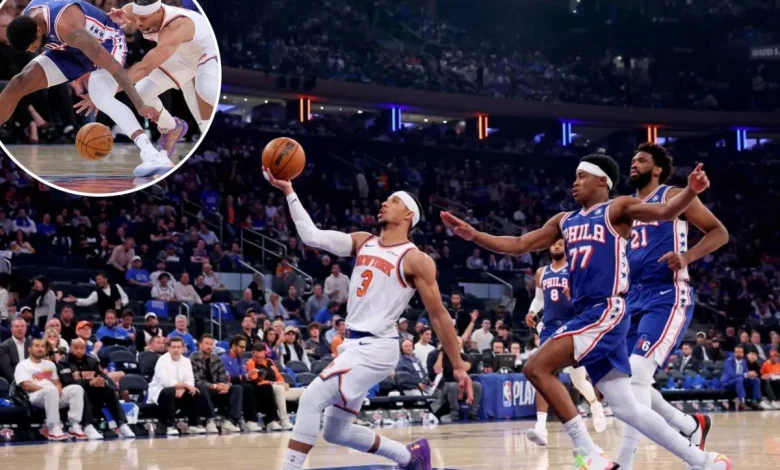 Josh Hart torments 76ers in his unique way as Knicks cruise in Game 1
