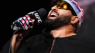 Josh Hokit, Ilia Topuria nearly come to blows in bizarre scene at UFC White House kickoff presser