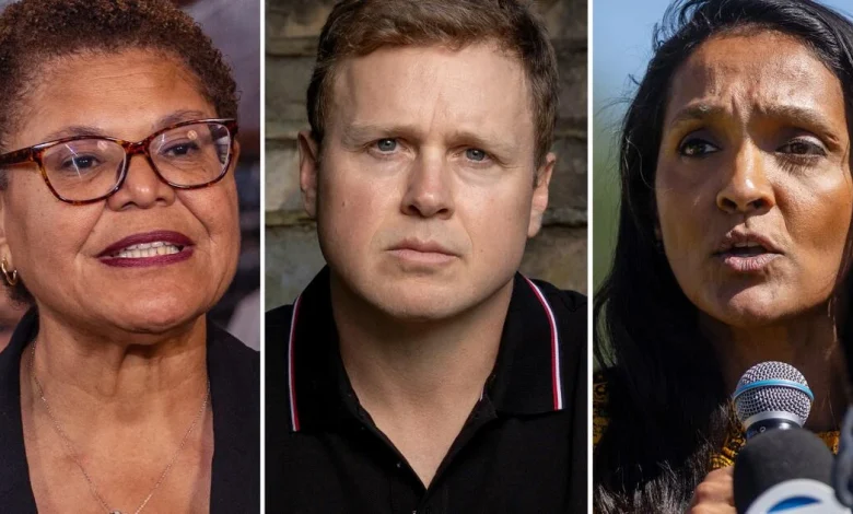Karen Bass, Spencer Pratt, Nithya Raman trade jabs at Westside debate