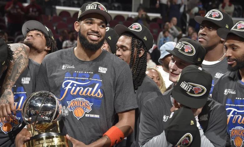 Karl-Anthony Towns Trolls Cavs with IG Video Caption After Knicks Sweep to Clinch NBA Finals Berth