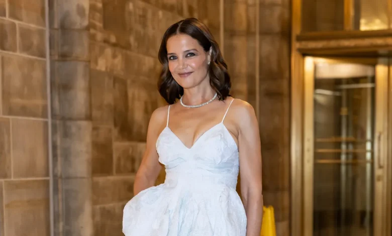 Katie Holmes Saw the Peplum Comeback and Did It Her Way