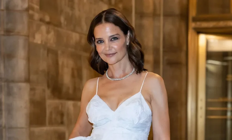 Katie Holmes and mom Kathleen twin in distinct dresses for a chic city night out