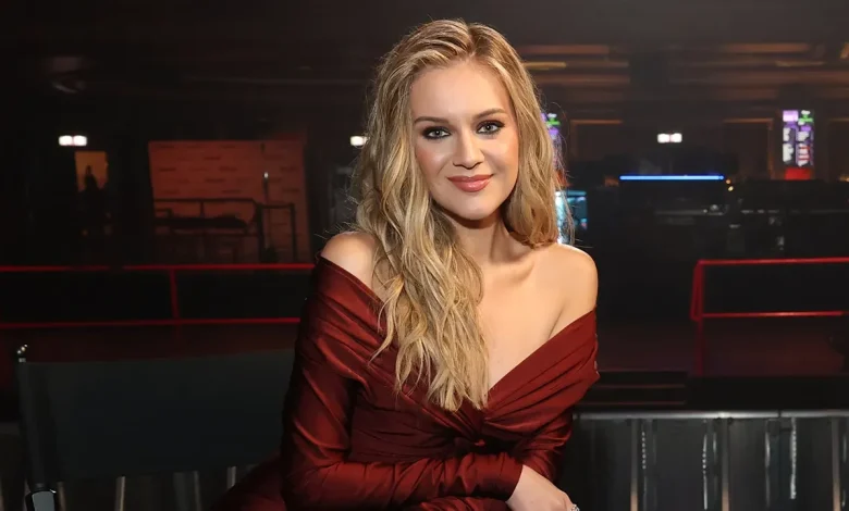Kelsea Ballerini stuns in striped bikini before hinting at new music collab