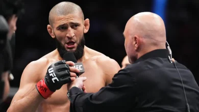 Khamzat Chimaev scoffs at Sean Strickland’s threats ahead of UFC 328: ‘If he wanted [a real war], he would be dead already’